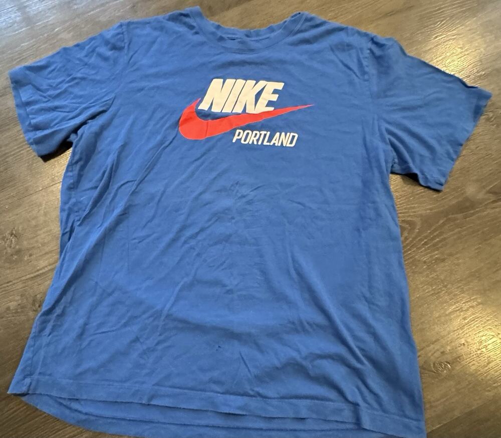 Blue Nike Just Do It T Shirt Size XL Y2k Streetwear Tee Portland